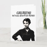 RETRO HOUSEWIFE FUNNY BIRTHDAY FEMALE FRIEND CARD KARTE<br><div class="desc">FREUND,  WIR WERDEN IMMER FREUNDE SEIN. DU WEISST ZU VIEL! GLÜCKLICH BIRTHDAY CARD.</div>