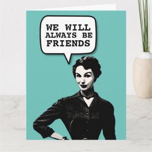RETRO HOUSEWIFE FUNNY BIRTHDAY GIRL FRIEND CARD KARTE