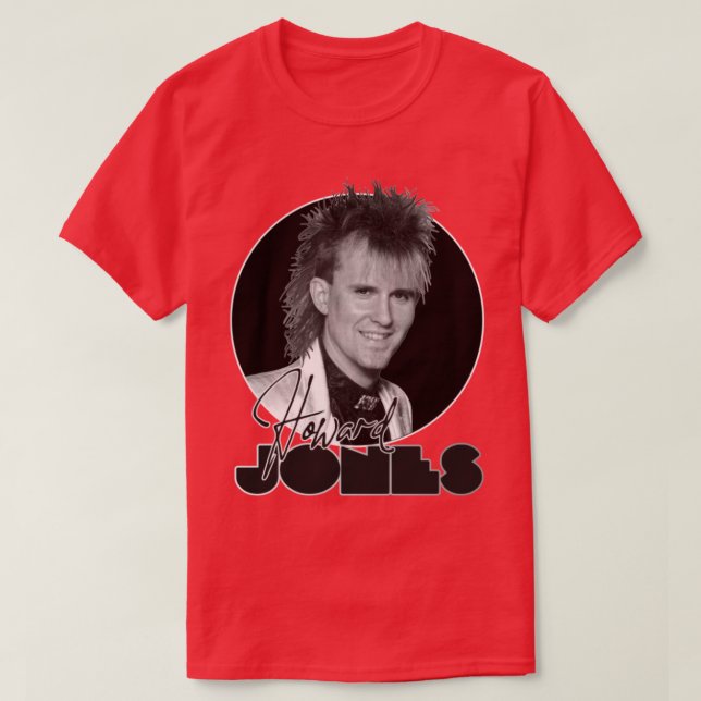 Retro Howard Jones Everlasting Tribute T-Shirt (Design vorne)
