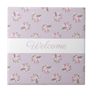 retro hübsches mit Blumenmuster Fliese