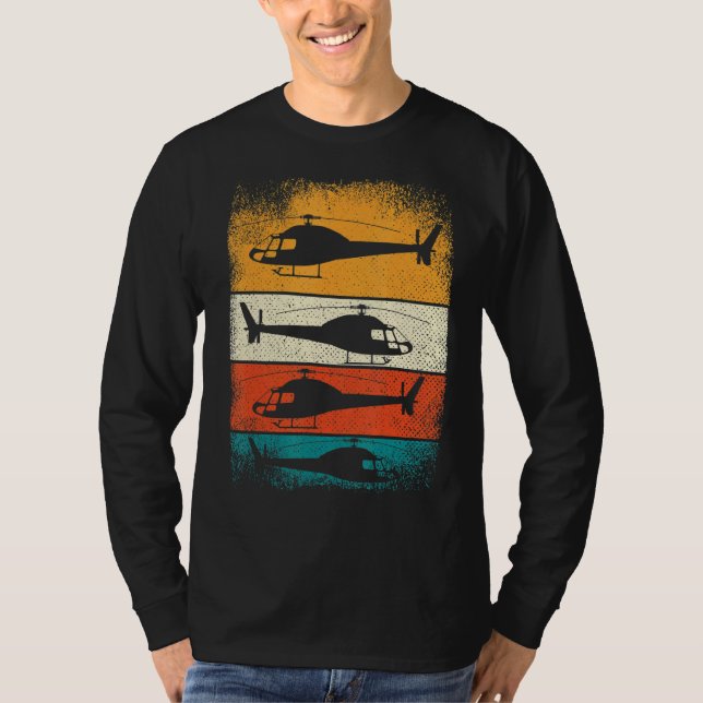 Retro-Hubschrauber für Männer - Hubschrauber 1 T-Shirt (Vorderseite)