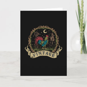 Retro-Huhn Karte
