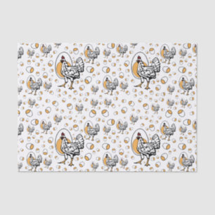 Retro Huhn-Seidenpapier Seidenpapier