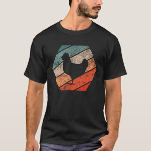 Retro-Huhn Vintage-Henne Geflügel Huhn T-Shirt