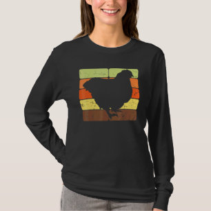 Retro-Hühner Geflügel Henne Hennen Küken Vogel Huh T-Shirt