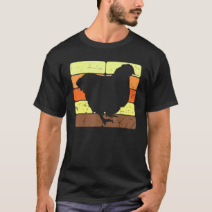 Retro-Hühner Geflügel Henne Hühner Küken Vogel Huh T-Shirt