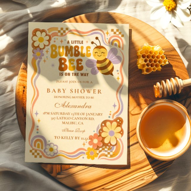 Retro Hummel Baby Shower Einladung (Von Creator hochgeladen)