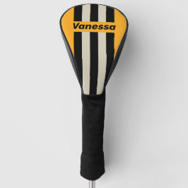 Retro Hummel Summen Pin Streifen mit Namen Golf Headcover