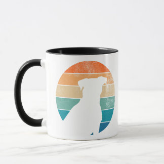 Retro Hund Silhouette Tasse