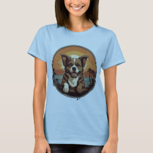 Retro-Hund T-Shirt