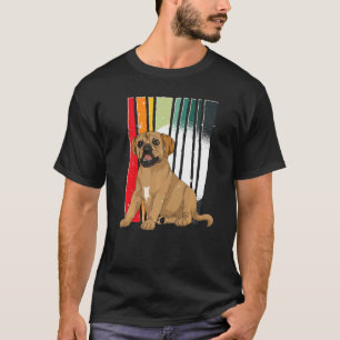 Retro Hund Tier Tierbesitzer Hundebesitzer Puggl T-Shirt