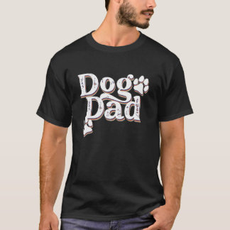 Retro Hund Vater Hund Tier Vater Tag Niedlich T-Shirt