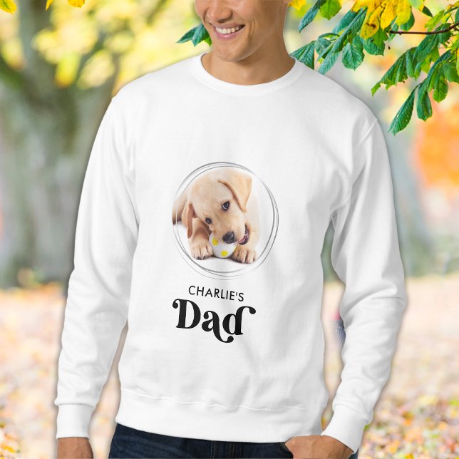Retro Hund VATER Personalisiert Puppy Pet Foto Sweatshirt (Von Creator hochgeladen)