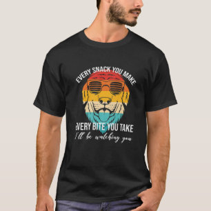 Retro Hunde Design - jeder Biss, den Sie nehmen, i T-Shirt