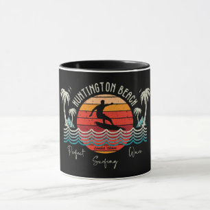 Retro Huntington Beach Surfing Tasse