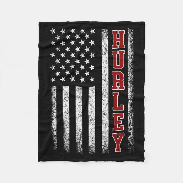 Retro Hurley Home State Cool 70s 80s Style Sunset  Fleecedecke (Vorderseite)
