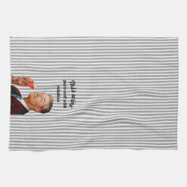 Retro Husband Funny Wine Geschirrtuch