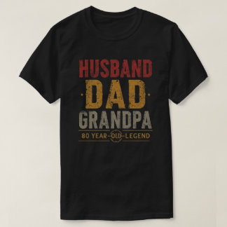 Retro Husband Vater Opa 80. Geburtstagsidee T-Shirt