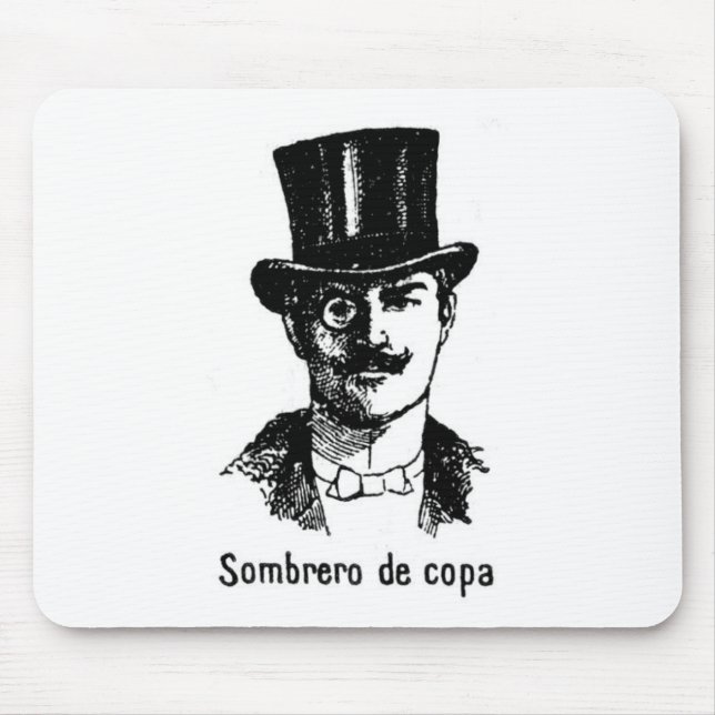 Retro-Hüte-Mauspad Mousepad (Vorne)