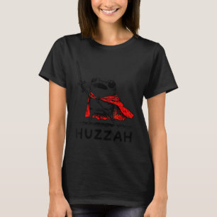Retro Huzzah Frosch Ritter Lustiges Schwert Meme Z T-Shirt