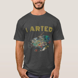 Retro I Arts Funny Painting Tray für Künstler T-Shirt