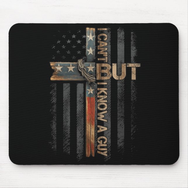 Retro I Can't But I Know A Guy Christian Faith Bel Mousepad (Vorne)