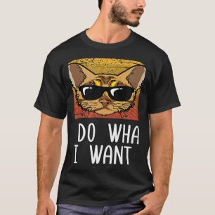 Retro I Do I What I Woll Cat Bengalisch Cat Mama T-Shirt