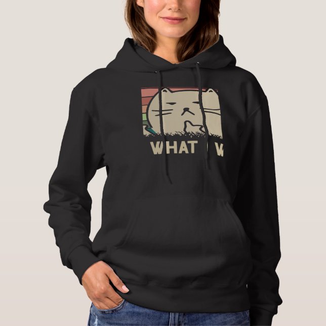 Retro I Do What I Want Cat Independent Rebel 3 Hoodie (Vorderseite)