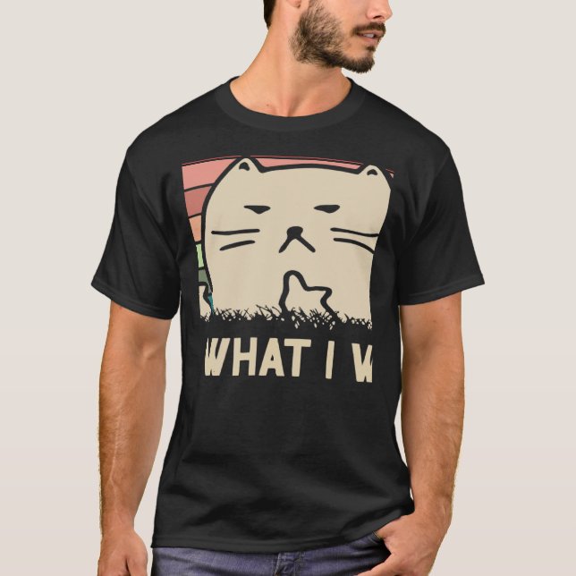 Retro I Do What I Want Cat Independent Rebel 3 T-Shirt (Vorderseite)