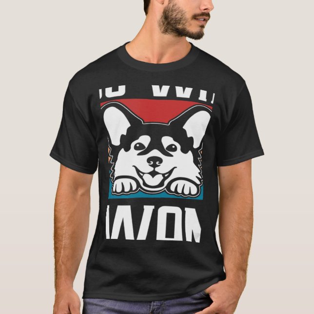 Retro I Do What I Want Dog Independent Rebel T-Shirt (Vorderseite)
