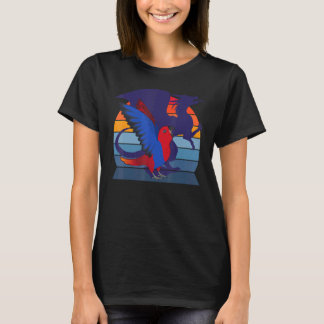 Retro I Flügeldrache I schreiend Weibliche Eclectu T-Shirt