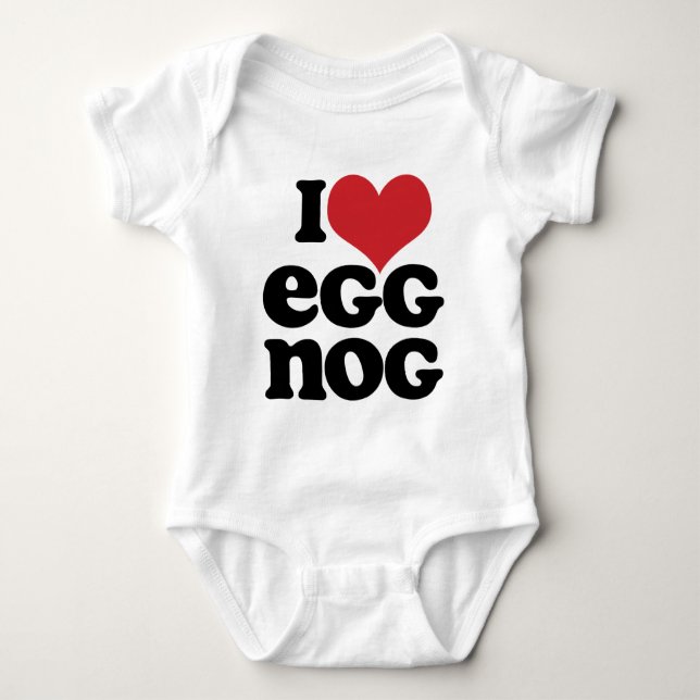 Retro I Liebe Eggnog Baby Strampler (Vorderseite)
