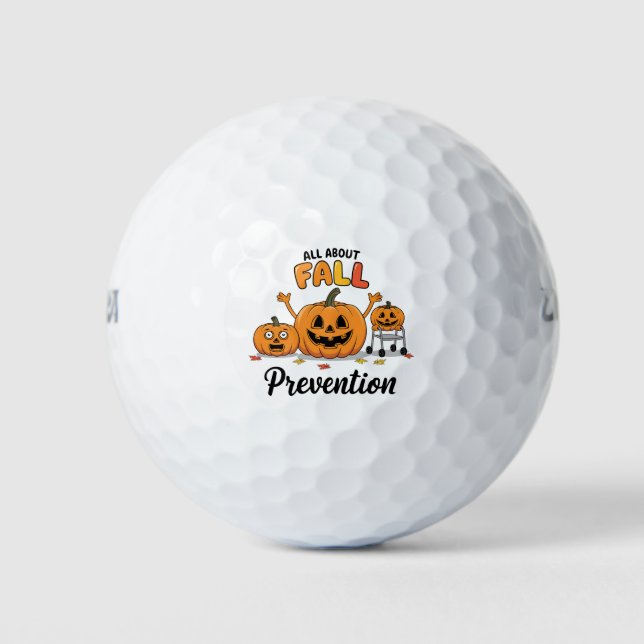 Retro-I-Liebe - Herbstprävention Golfball (Vorderseite)
