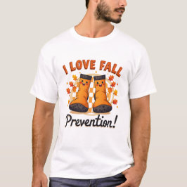 Retro-I-Liebe Herbstverhütung Fallverfall Physikal T-Shirt