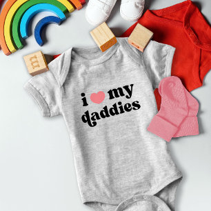 Retro I Liebe My Daddies Baby Gay Vaters Strampler