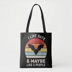 Retro I like Bats Shirt Animal Bat Lover Geschenk