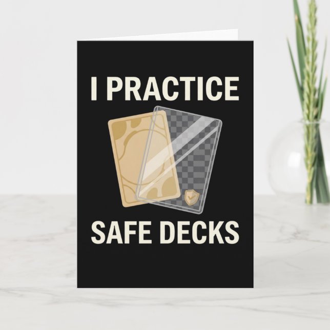 Retro I Practice Safe Decks Construction Trade Karte (Vorderseite)