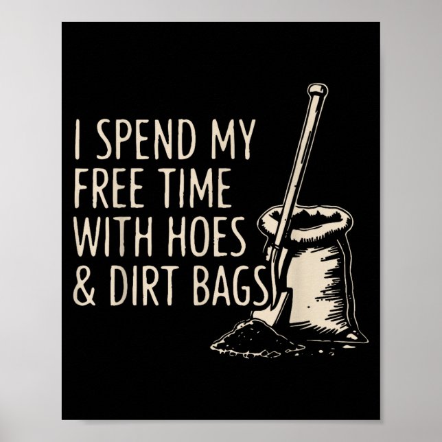 Retro I Spend My Time With Cute Ss Cute Sss And Di Poster (Vorne)