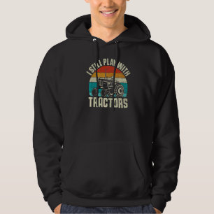 Retro I spielt noch mit Traktoren, die Bauer AG Hoodie