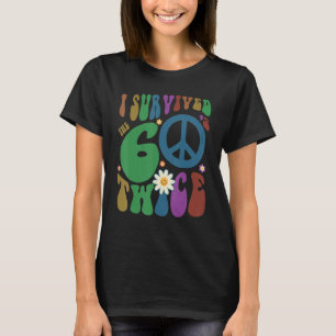 Retro I ÜBERLEBTE DIE SECHSTEN ZWEIMAL 70. Geburts T-Shirt