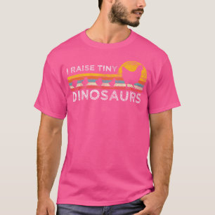 Retro I Ziehe Winzige Dinosaurier Huhn - Vintage B T-Shirt