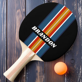 Retro Ice Rainbow Kundgebung Streifen mit Namen Tischtennis Schläger