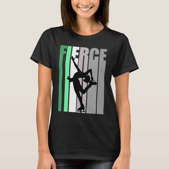 Retro Ice Skaten Fierce Birthday Strong Behalt Ice T-Shirt (Vorderseite)
