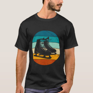 Retro Ice Skaten Wintersport Vintager Ski Skate T-Shirt