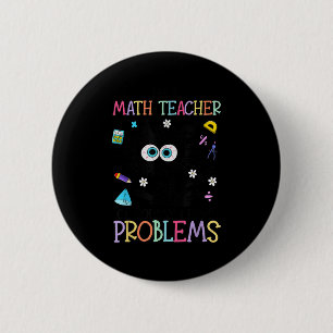 Retro Ich bin Mathelehrer, natürlich habe ich Prob Button