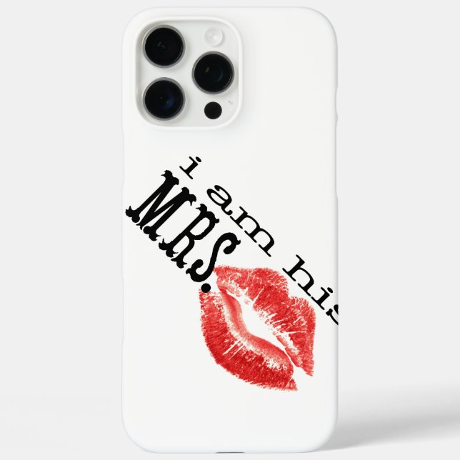 Retro Ich bin seine Frau Red Lips Case-Mate iPhone Hülle (Rückseite)