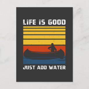 Retro Ich brauche ein gutes Paddeln Kayaking Kayak Feiertagspostkarte