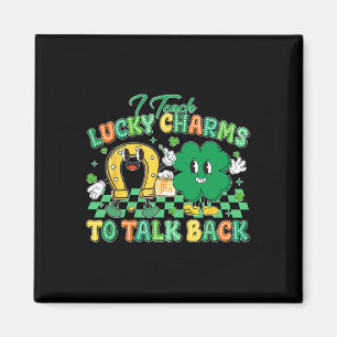 Retro Ich bringe Lucky Charms das Sprechen bei Ck  Magnet