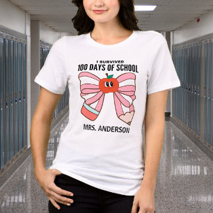 Retro Ich habe 100 Tage Schule überlebt Tri-Blend Shirt
