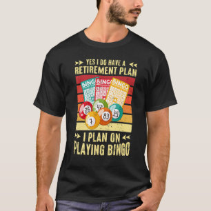 Retro Ich habe einen Plan I für die Altersvorsorge T-Shirt